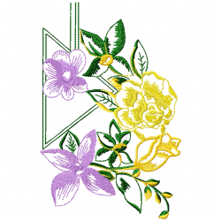 Flowers And Tree Embroidery Design 5 Flowers And Tree Embroidery Design 5